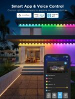 Govee Permanent Outdoor Lights Pro, 200ft with 120 RGBIC LED Lights for Daily and Accent Lighting, 75 Scene Modes for Patio Decor, IP67 Waterproof, Works with Alexa, Google Assistant, Matter, White - Image 4