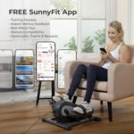 Sunny Health & Fitness Under Desk Pedal Elliptical Machine, Adjustable Resistance Leg Exerciser Office Home Workout While Sitting for Seniors - Image 3