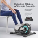Sunny Health & Fitness Under Desk Pedal Elliptical Machine, Adjustable Resistance Leg Exerciser Office Home Workout While Sitting for Seniors - Image 4