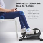 Sunny Health & Fitness Under Desk Pedal Elliptical Machine, Adjustable Resistance Leg Exerciser Office Home Workout While Sitting for Seniors - Image 5