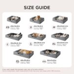 Bedsure Orthopedic Dog Beds Large Sized Dog - Washable Large Dog Cat Bed Waterproof, Comfort Dogs Couch Sofa with Washable Removable Cover, Pet Bed with Nonskid Bottom, Grey, 35" - Image 3