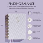 FINDING BALANCE A 100-DAY Mental Health Journal – Daily Journal with Prompts for Mindfulness, Self-Care & Healing – Anxiety & Depression Relief - Image 3