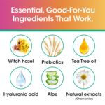 vH essentials Feminine Cleansing Wipes 32 ct. pH Balanced, Prebiotics, Tea Tree & Aloe, Soothing Witch Hazel, Odor-Blocking Formula, Vaginal and Perianal Care, Paraben, Alcohol, and Fragrance-Free - Image 4