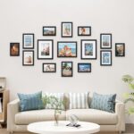 Vittanly 15 Pack Picture Frames Collage Wall Decor for Mounting or Tabletop Display, Gallery Frame Set for Family, Multi Sizes Including 3pcs 8x10, 6pcs 5x7, 6pcs 4x6, Black - Image 3