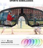 Kids Sunglasses Youth Baseball Sunglasses for Boys Girls Age 6-14 Sports UV400 Protection SunGlasses 3 Pack - Image 4