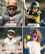 Kids Sunglasses Youth Baseball Sunglasses for Boys Girls Age 6-14 Sports UV400 Protection SunGlasses 3 Pack - Image 5