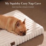Dog Beds for Large Sized Dog, Orthopedic Pet Bed with Waterproof Lining, Soft Short Plush Surface & Egg Crate Foam, Machine Washable Pet Bed with Removable Cover & Anti Slip Bottom - Image 3