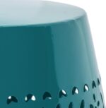 Christopher Knight Home Ruby Outdoor 12" Iron Side Table, Teal - Image 7