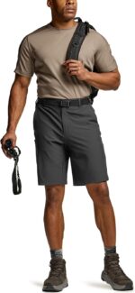 CQR Men's Quick Dry Stretch Hiking Cargo Shorts, Lightweight Water Resistant Tactical Casual, Golf & Outdoor with Pockets - Image 4