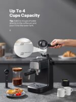 Reemix Espresso Machine 3.5 Bar, 800W Compact Size Coffee Maker with Steam Wand, 4 Cups Cappuccino & Latte Machine for Home and Office - Image 4
