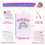 Mood Tracker Journal Set for Teen Girls & Women | 126-Day Guided Mental Health & Self-Care Planner with Daily Check-In, Weekly Reflection, Mood Charts & Mindfulness Cards | Journal Gift Kit - Image 3