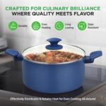 Nutrichef 54 Piece Professional Grade Complete Home Kitchen Cookware Set, Ceramic Non-Stick Bakeware, Pot and Pans Kit, Cool-Touch Handles, Safe for Gas, Electric, Induction Cooktops, Easy Clean - Image 5
