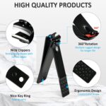 MINKINH Manicure Set Professional Nail Clipper Kit-26 Pieces Stainless Steel Manicure Kit,Nail Care Tools with Luxurious Travel Case (Brown) - Image 3