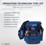TEMPO ITK-Tech Irrigation Technician Tool Kit – Professional Irrigation Tester, Multimeter, Wire Stripper, Cable Cutter & 6-in-1 Screwdriver – Rugged Belt Bag Included - Image 3