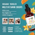 MARYRUTH'S Organics Multivitamin & Multimineral with Iron for Toddlers | USDA Organic | Sugar Free | Multivitamin Liquid Drops for Kids Ages 1-3 | Immune Support | Vegan | Non-GMO | 2 Fl Oz - Image 5
