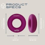 Hand Exerciser - PROFESSIONAL GRADE, Set or Single, Different Sizes. Visit to see more! Bague classique en silicone parfaite pour améliorer la force, la puissance et la vitesse dans les poignets. - Image 3