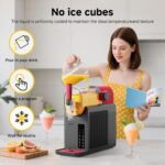 AAOBOSI Slushie Machine for Home, Frozen Drink Machine with Cookbook, Margarita Machine with 6 Presets Programs, No Ice Needed, Auto Cleaning, Slushy Maker for Frozen Margaritas, Cocktails, Frappés - Image 4