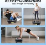 Homesy Vibration Plate Exercise Machine, Vibrating Plate for Lymphatic Drainage, Full Body Shake Platform Board for Home Fitness and Fat Burning, Sport Gym Equipment for Women Men - Image 6