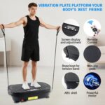 Homesy Vibration Plate Exercise Machine, Vibrating Plate for Lymphatic Drainage, Full Body Shake Platform Board for Home Fitness and Fat Burning, Sport Gym Equipment for Women Men - Image 7