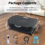 Homesy Vibration Plate Exercise Machine, Vibrating Plate for Lymphatic Drainage, Full Body Shake Platform Board for Home Fitness and Fat Burning, Sport Gym Equipment for Women Men - Image 8