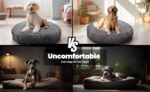 Muddy Mat® Cloud K-9 Dog Beds for Small Dogs & Cats, Soft & Relaxing Round Dog Bed, Chenille Material, Removable Cover, Washable & Dryer Safe – Grey Small(25'x25') - Image 4