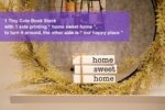 LIVDUCOT Farmhouse Mini White Decorative Books for Tiered Tray Decor - Wooden Book Stack Faux Books for Coffee Table Living Room Decoration - Small Shelf Decor Accent - Image 4