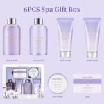 BODY & EARTH Bath and Body Gift Set - 6 Pcs Lavender Bath Kit for Women Spa Set, Birthday, Mother's Day Gift Set for Women Includes Bubble Bath, Shower Gel, Body Lotion - Image 4