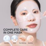 TEREZ & HONOR Korean Collagen Mask Set - 3-Piece Bundle with 4ea Bio-Collagen Face Masks, 100 ml Night Wrapping Peel-Off Mask & 60 pcs Eye Patches for Deep Hydrating, Firming & Glass Like Glow - Image 5
