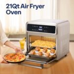 VIVOHOME 21 Qt Air Fryer Toaster Oven Combo, 8-in-1 Convection Oven Countertop with Rotisserie and Dehydrator, Stainless Steel Digital Air Fryer Oven with 7 Accessories, 1800W - Image 3