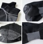 suaskk Men's Athletic Cushioned Ankle Socks, Comfort Wicking Anti-Blister Running Sock 5 Pairs - Image 6