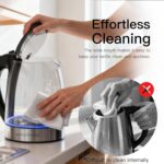 MEGAWISE Electric Kettle 1.8L, High Power Fast Boiling Hot Water Boiler, Auto Shut-Off, BPA-Free Food-Grade Material, Tea Kettle for Kitchen Home Office Coffee Tea - Image 4