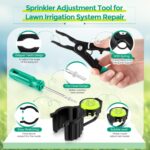 Sprinkler Head Tool Compatible with RAIN Bird, Hold Up Tool with Bubble Level & Sprinkler Rotor Tool & Spray Head Pull up Tools, Sprinkler Adjustment Tool for Lawn Irrigation System Repair - Image 4