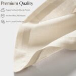 Ramanta Home Natural Coth Dinner Napkin Set of 12, Premium Cotton 18X18 Inch Linen Flax Soft & Durable Washable Ideal for Everyday Use -Dining, Parties, Weddings, Spring & Easter Table Décor - Image 4