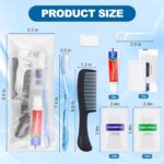 50 Sets Bulk Hygiene Kits for Homeless,Basic Toiletry Kit Homeless Supplies Bulk,Disposable Toothbrushes with Toothpaste and Comb Individually Wrapped,Bath Soap,Shampoo,Body Wash,Floss Pick - Image 3