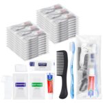 50 Sets Bulk Hygiene Kits for Homeless,Basic Toiletry Kit Homeless Supplies Bulk,Disposable Toothbrushes with Toothpaste and Comb Individually Wrapped,Bath Soap,Shampoo,Body Wash,Floss Pick - Image 6