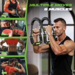Twister Arm Trainer for Men, Chest Workout Equipment 5-Level Adjustable (40-130lb) with Ergonomic 27° Targets Biceps/Clip/Thigh, Portable Exerciser for Home Gym Travel Fitness - Image 3