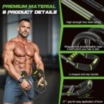 Twister Arm Trainer for Men, Chest Workout Equipment 5-Level Adjustable (40-130lb) with Ergonomic 27° Targets Biceps/Clip/Thigh, Portable Exerciser for Home Gym Travel Fitness - Image 5