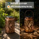 Mothers Day Gifts for Mom Grandma - Birthday Day Gifts for Women, Hummingbird Solar Lantern Outdoor Waterproof, Garden Decor - Image 4