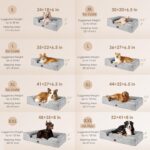 EHEYCIGA Orthopedic Dog Beds Large Sized Dog, Waterproof Memory Foam Pet Bed with Sides, Non-Slip Bottom Large Pet Bed with Washable Removable Cover, Grey - Image 3