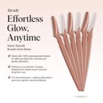 Kitsch Dermaplane Razor for Women Face – Face Razors for Women & Men, Eye Brow Razors & Face Shaver – Exfoliating Facial Razor & Dermaplaner as Skin Care Tool for Smoother Skin - Terracotta, 6 pcs - Image 3