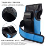 Adult Knee Pads Elbow Pads Wrist Guards for Adult Kids, 6 in 1 Protective Gear Set for Skateboarding Biking Roller Skating Cycling Outdoor Sports (Large) - Image 3