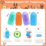 Dog Toothbrush Finger Toothbrush Dogs Tooth Brushing Kit 4Pack Dogs Finger Toothbrushes for Dog Teeth Cleaning& Dental Care Doges Tooth Brush Pet Toothbrush - Image 3