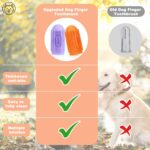 Dog Toothbrush Finger Toothbrush Dogs Tooth Brushing Kit 4Pack Dogs Finger Toothbrushes for Dog Teeth Cleaning& Dental Care Doges Tooth Brush Pet Toothbrush - Image 6
