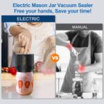 LOVE MOMENT Electric Mason Jar Vacuum Sealer Kit for Wide Mouth and Regular Mouth Mason Jars - Image 3