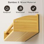 Mystozer 2 Pack Magnetic Spick Rack for Refrigerator, Fridge Organizer Shelf Kitchen Appliances Kitchen Essentials Kitchen Organization Kitchen Storage Kitchen Essentials(Bamboo Wood) - Image 4