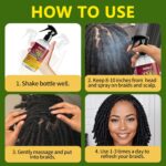 Goiple Loc Moisturizing Spray for Dull, Dry Locs - Daily Passion Fruit Hair and Scalp Moisturizer for Dreadlocks, Microlocks, Braids- Refreshing Moisturizer Loc Spray for Anti-frizz (8.45fl oz) - Image 7