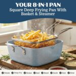 Granitestone Ceraluxe 20 Pc Ceramic Cookware Set Nonstick, Complete Pots and Pans Set Non Stick with 5 Pc Bakeware Set, Deep Frying Pan Set, & Steamer, Non Toxic PFOA Free, Oven & Dishwasher Safe - Image 5
