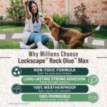 PetraMax Lockscape Rock Glue for Landscaping, 1 Gal (Made in USA) - 100% Permeable & Pet-Safe Landscape Adhesives for Stones & Pebbles - Ready to Spray Pea Gravel Binder & Mulch Glue for Landscaping - Image 5