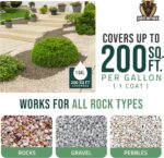 PetraMax Lockscape Rock Glue for Landscaping, 1 Gal (Made in USA) - 100% Permeable & Pet-Safe Landscape Adhesives for Stones & Pebbles - Ready to Spray Pea Gravel Binder & Mulch Glue for Landscaping - Image 7