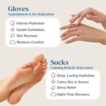 Epielle Intensive Repairing Hand & Foot Masks, Restore and Moisturize Dry, Cracked Skin, Self Care Gifts for Women, Spa Kit, Mothers Day Gifts, 6 Moisturizing Gloves & 6 Moisturizing Socks - Image 4
